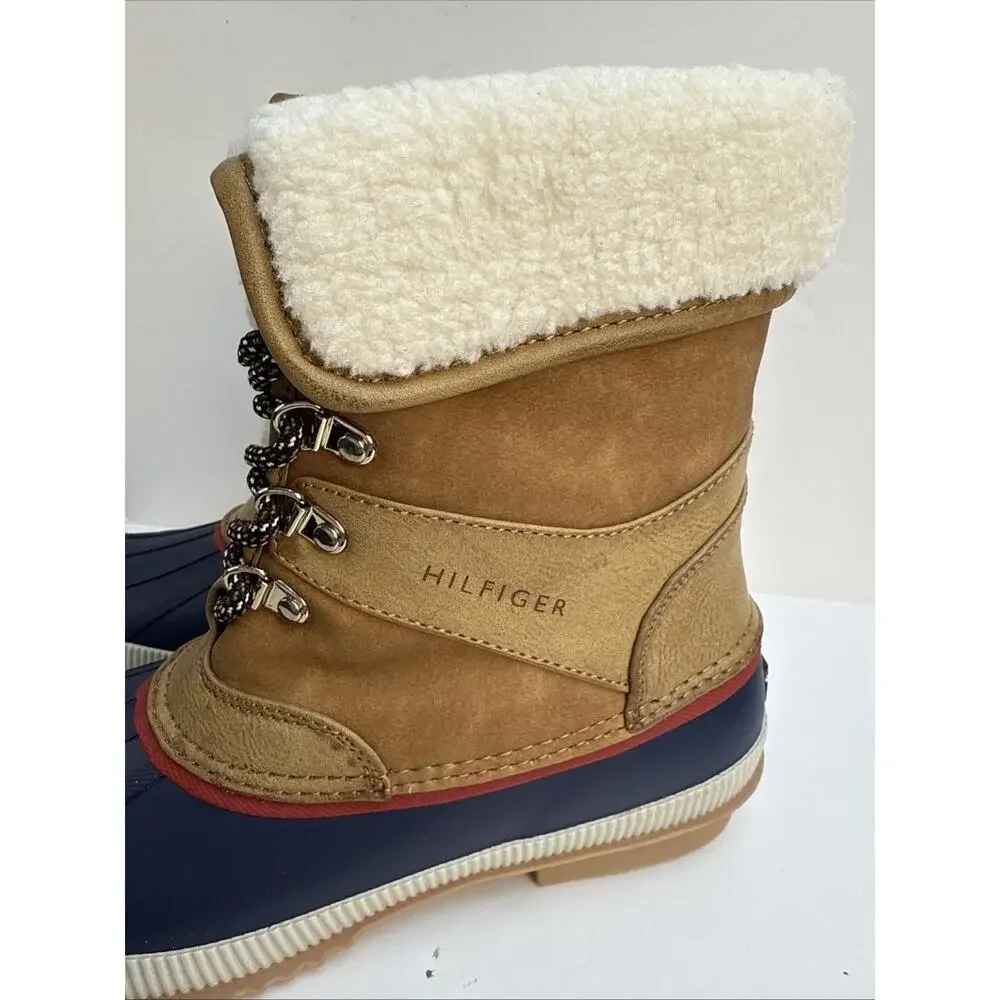 Tommy Hilfiger Rustee Brown Lined Lace Up Winter Snow Boots 6 M NWB